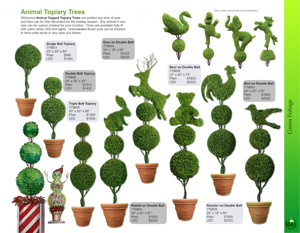 Giant Animal Topiary Trees Custom Topiary Animals Barrango, MFG
