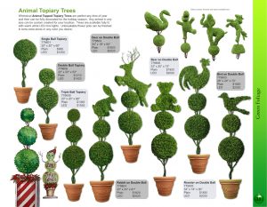 Animal Topper Topiary Trees