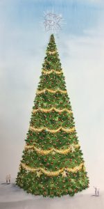 145ft tall arbol gallo original artwork