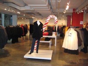 Giant Candy Canes in DKNY Store, New York