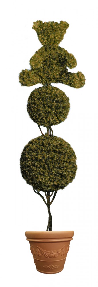 Bear on Double Ball Topiary