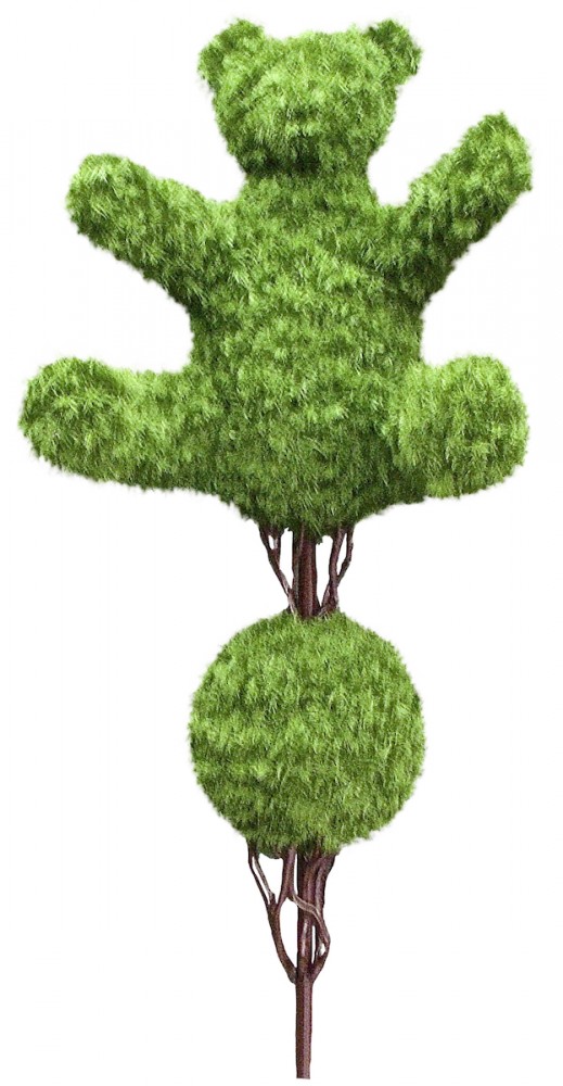 Bear Topiary Tree