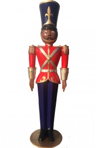 Giant Size Multi-Ethnic Toy Soldier on base