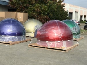 Giant 84" Glitter Balls ready for shipping
