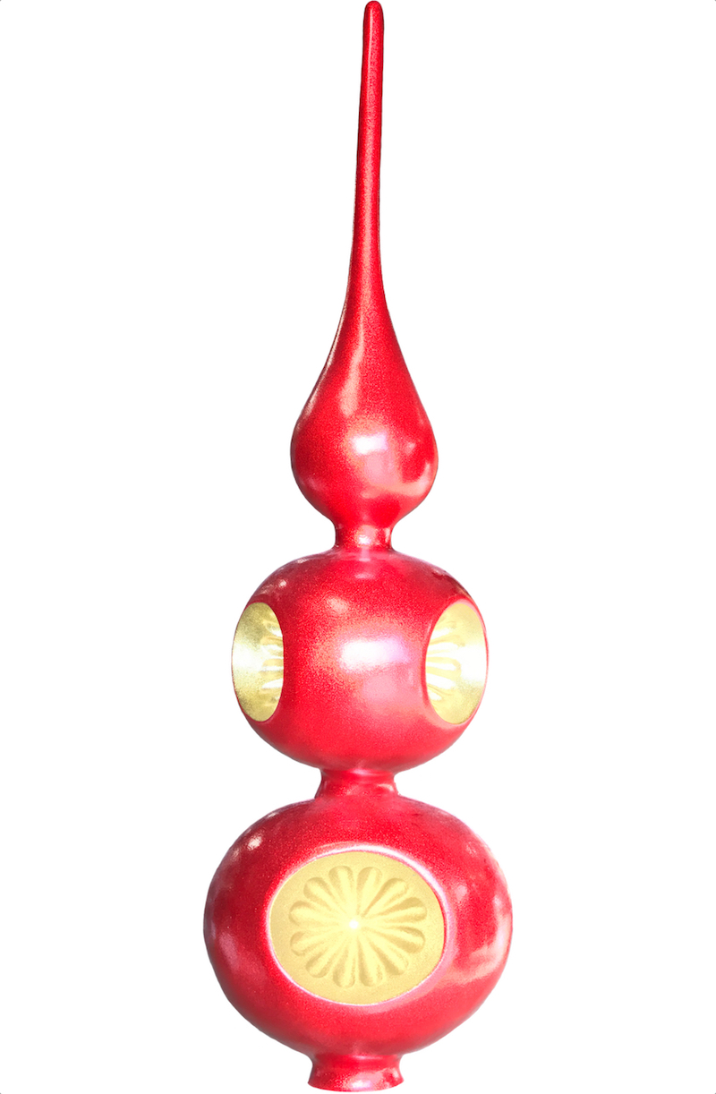 giant 12 ft tall tree topper finial double baubble
