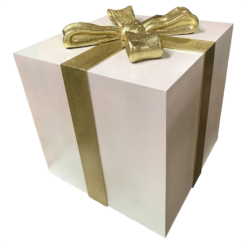 giant gift boxes 36 inch white glitter gift box with removable bow