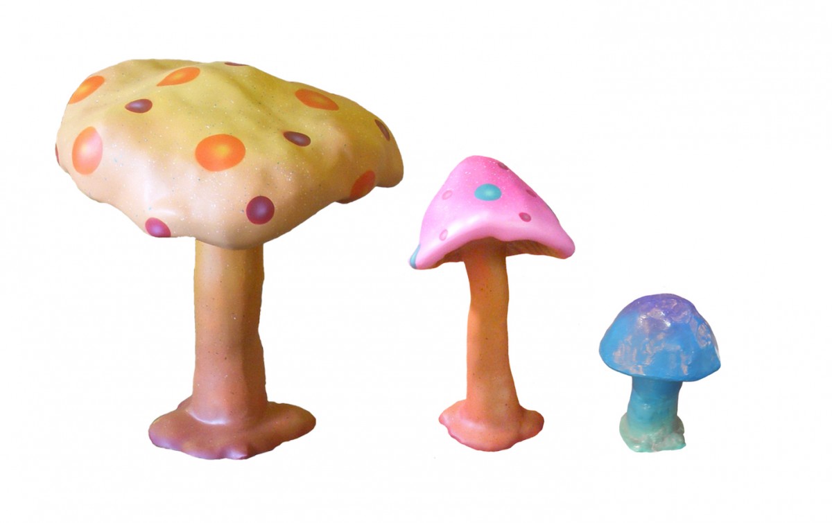 complete set of three mushroom 1 each size