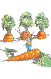 easter spring carrot patch artwork