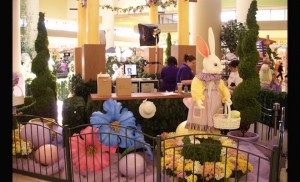 Easter Bunny at Serramonte Shopping Center, Daly City