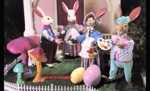 Barrango Animated Easter Bunny Rabbits and Easter Eggs