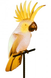 giant fiberglass cockatoo bird
