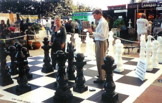 Nomi Klein Artists chess set custom made by Barrango