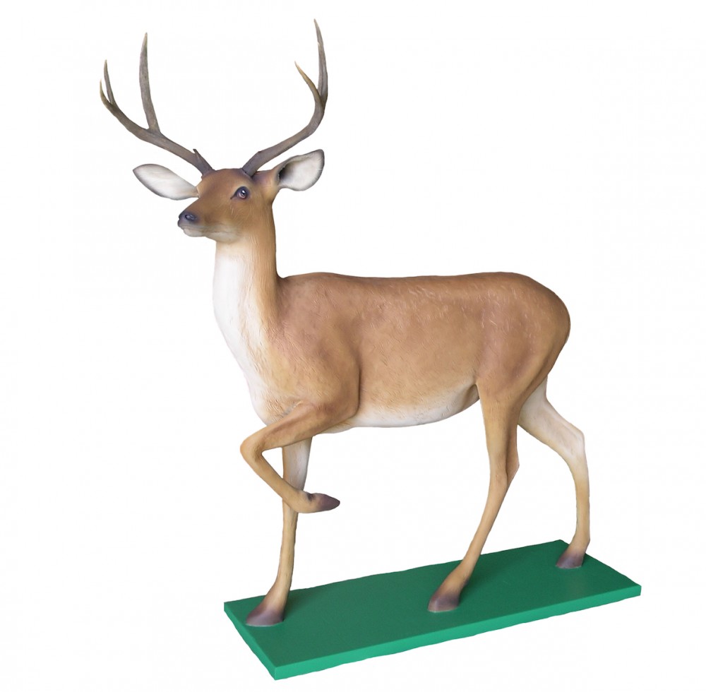 Sculpted fiberglass Deer Large Standing Buck Realistic deer