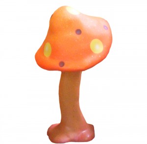 medium mushroom toadstool orange