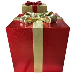 giant gift boxes red glittered medium size gift box with bow