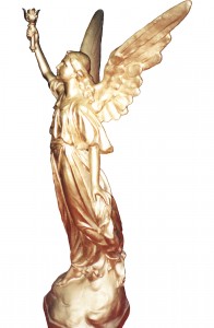 Fiberglass Angel with Electrified Torch