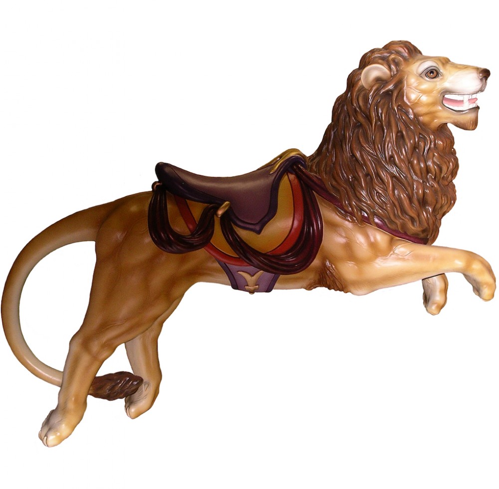 CB422 - Jumping Lion Carousel Animal
