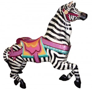CB709 - Jumping Zebra Carousel Animal