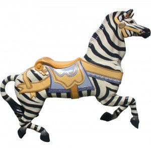 CB709 - Jumping Zebra Carousel Animal
