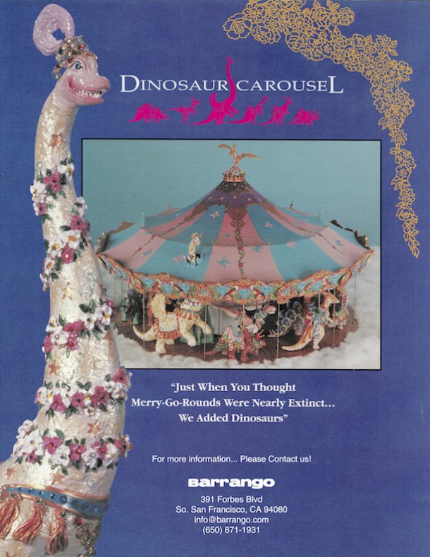 Dinosaur carousel flyer info