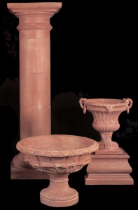 column and other italian style urns
