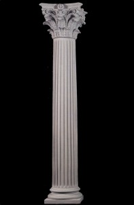 fluted column with corinthian capital