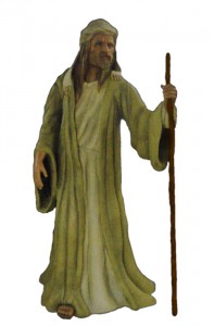 nativity shepherd with walking stick
