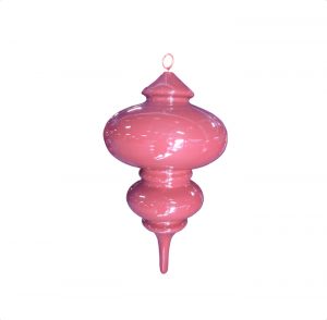 36 inch pink painted finial christmas ornament