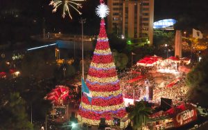 Arbol Gallo Guatemala Giant Christmas Tree with light show