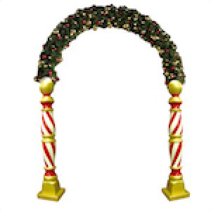 candy land items fiberglass barber pole with archway topper