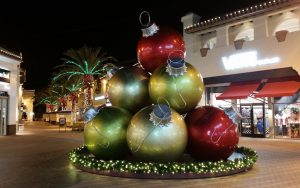 giant ball ornament stack with hooks
