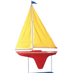 Toy Land giant oversized toys sail boat on stand