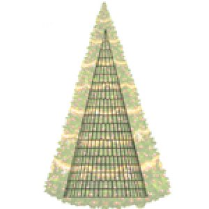 Giant Christmas tree cone framework