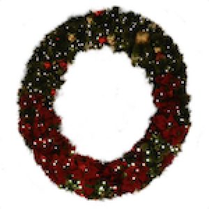 long needle pine exploded tip christmas wreath