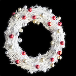 Manzanita wreath with decorations