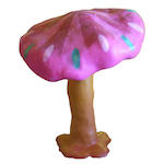 Fiberglass mushroom toadstools