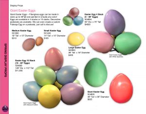 Giant Easter Eggs and Egg Stacks