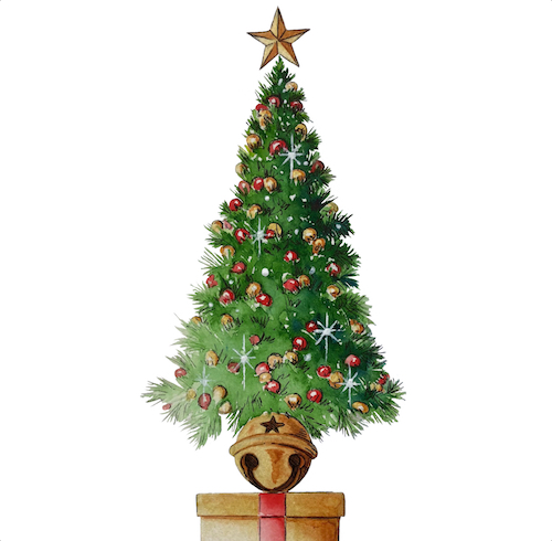Barrango artwork of artificial Christmas tree mountain pine