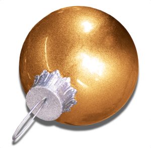 Copper Glitter ball ornament