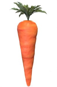 fiberglass whole giant carrot