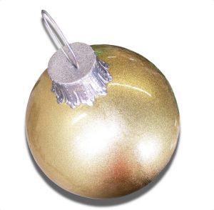 Light Gold Glitter ball ornament