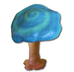 large fiberglass blue galaxy magic mushroom fiberglass toadstools