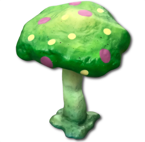 large fiberglass green toadstool magic mushroom props