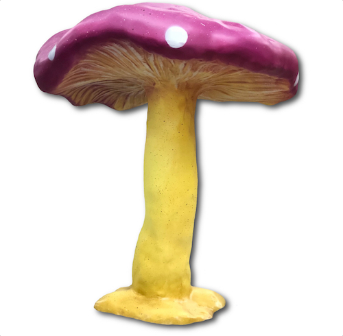 large size toadstool fiberglass mushroom Mario magical mushrooms