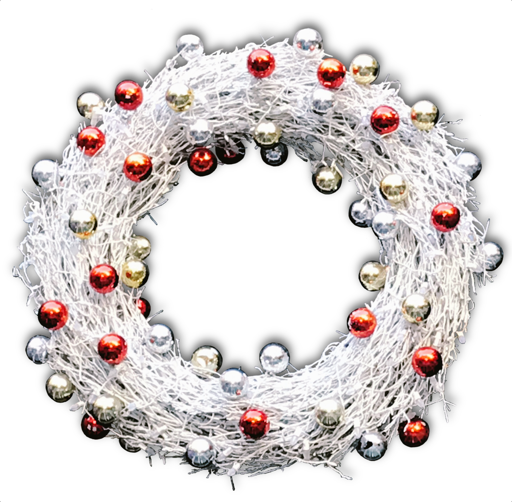 Barrango manzanita wreath white Christmas wreath