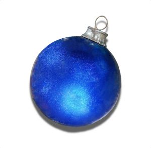 Royal Blue glitter ball giant ornament