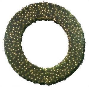 sierra pine topiary style shaped wreath