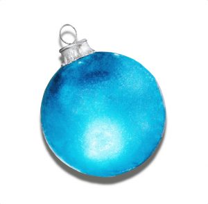 Sky Blue light blue glitter ball ornament