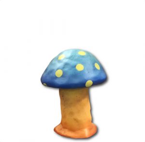 small magic mushroom fiberglass toadstools forest props