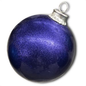 Purple Glitter ball ornament